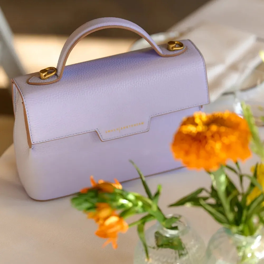 Crossbody Tassen^Smaak Amsterdam Flora crossbody tas lavender blue