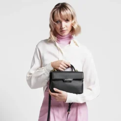Crossbody Tassen^Smaak Amsterdam Flora crossbody tas black