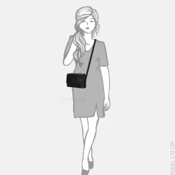 Crossbody Tassen^Smaak Amsterdam Megan crossbody tas black