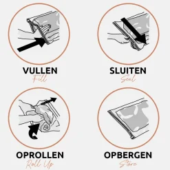 Inpakaccessoires^Spacebuddy vacuümzak transparant
