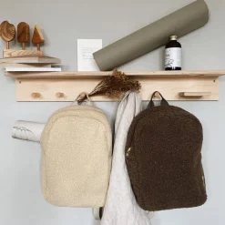 Kinderrugzakken Met Naam | Kinderrugzakken^Studio Noos Chunky Midi teddy kinderrugzak ecru