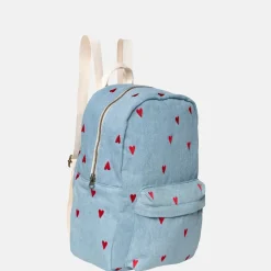 Kinderrugzakken | Kinderschooltassen^Studio Noos Denim Hearts kinderrugzak denim