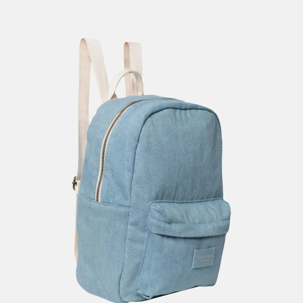 Kinderrugzakken | Kinderschooltassen^Studio Noos Denim solid kinderrugzak denim
