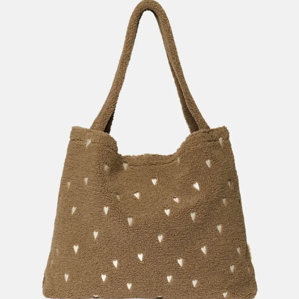 Shoppers^Studio Noos mom bag teddy hearts shopper brown