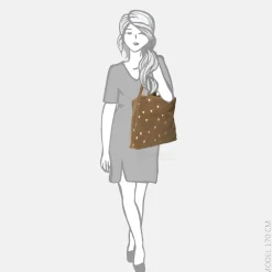 Shoppers^Studio Noos mom bag teddy hearts shopper brown