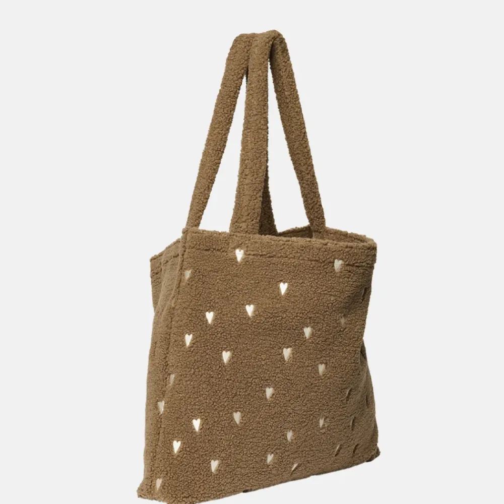 Shoppers^Studio Noos mom bag teddy hearts shopper brown