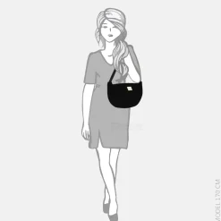 Crossbody Tassen^Studio Noos Teddy adult fanny pack crossbody tas black