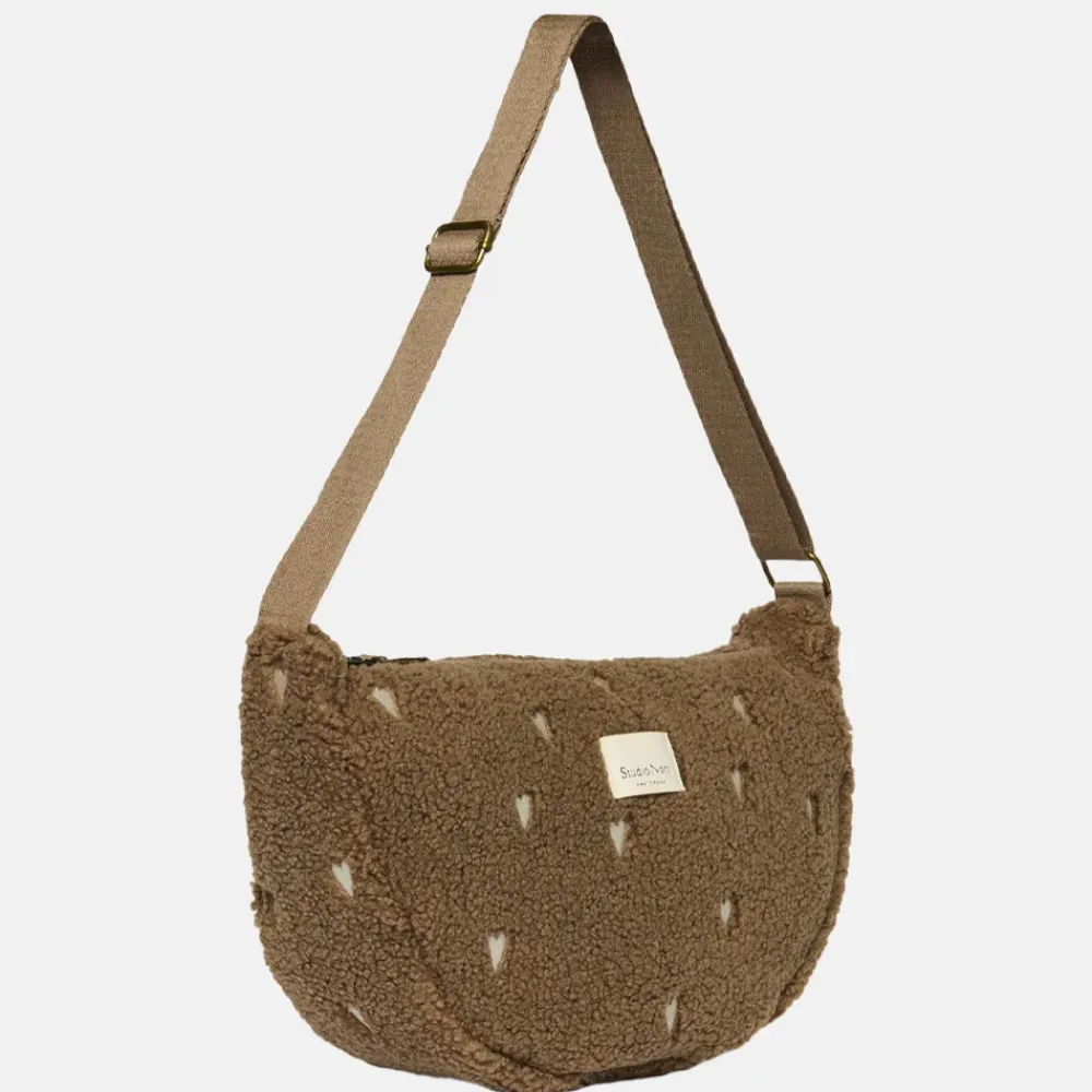 Crossbody Tassen^Studio Noos Teddy adult fanny pack crossbody tas brown