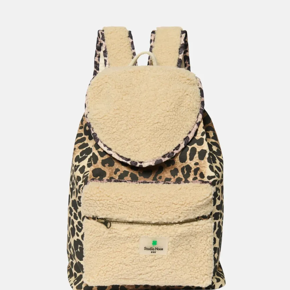 Kinderrugzakken Met Naam | Kinderrugzakken^Studio Noos teddy kinderrugzak leopard