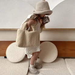 Handtassen^Studio Noos Teddy Mini handtas ecru
