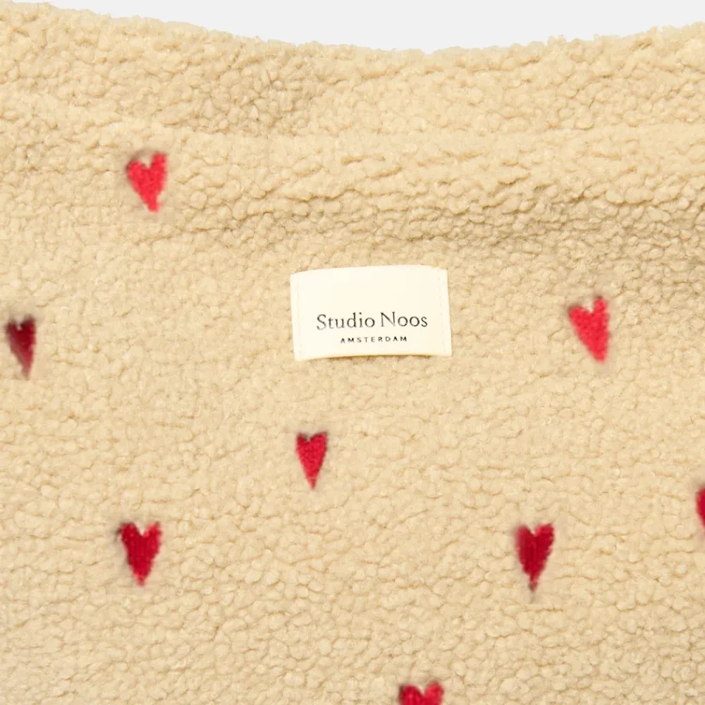 Luiertassen^Studio Noos teddy mom bag luiertas ecru hearts