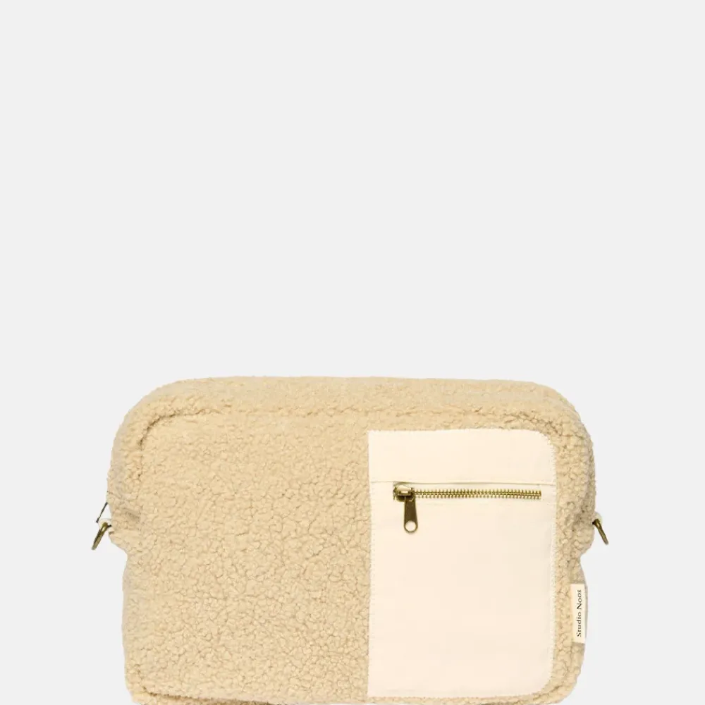 School Accessoires^Studio Noos teddy pennenetui ecru