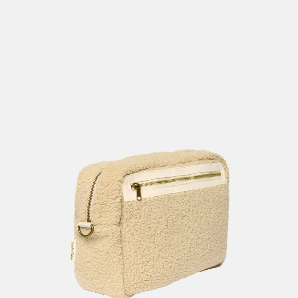School Accessoires^Studio Noos teddy pennenetui ecru