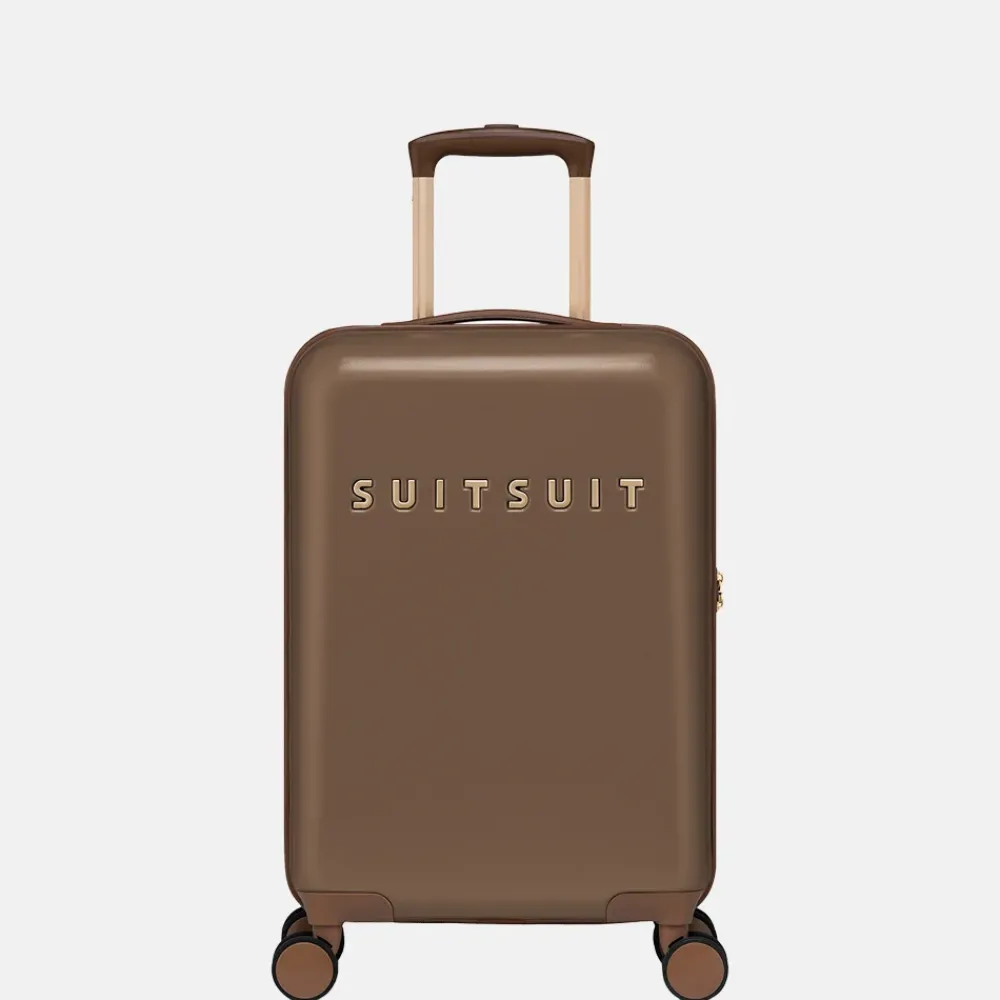 Handbagage Koffers^Suitsuit Fab Seventies koffer 55 cm koffer cocoa brown