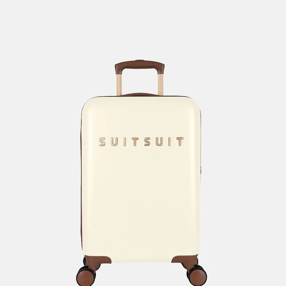 Handbagage Koffers^Suitsuit Fab Seventies koffer 55 cm antique white