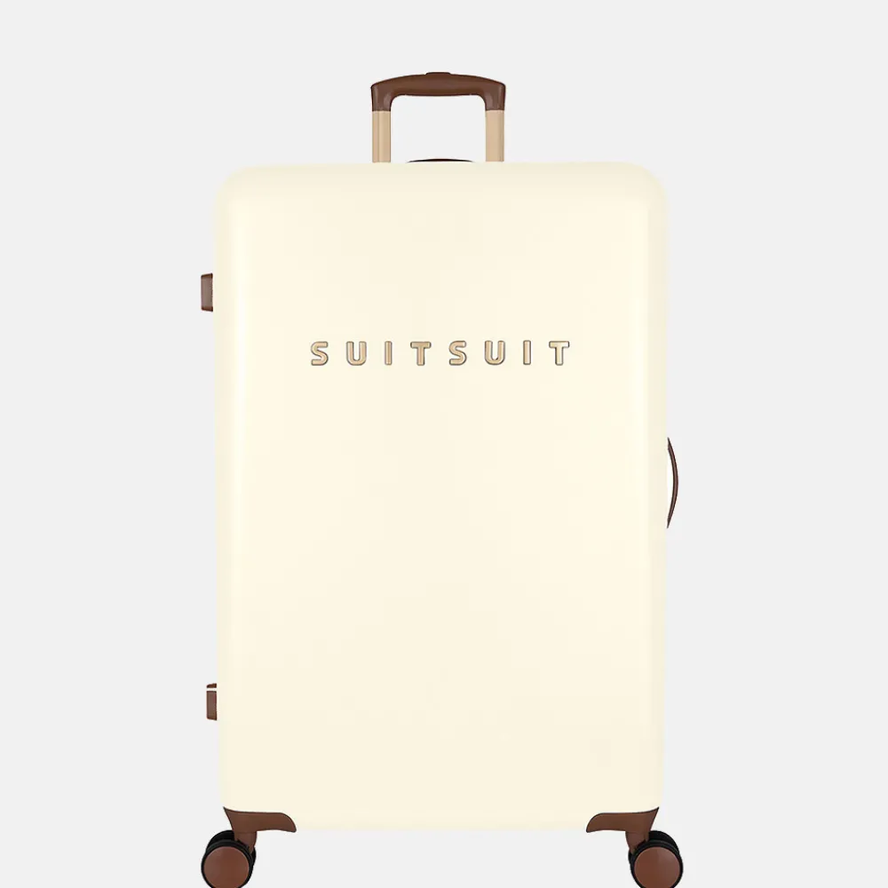 Reiskoffers^Suitsuit Fab Seventies koffer 76 cm antique white