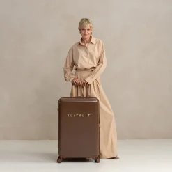 Reiskoffers^Suitsuit Fab Seventies koffer 76 cm cocoa brown