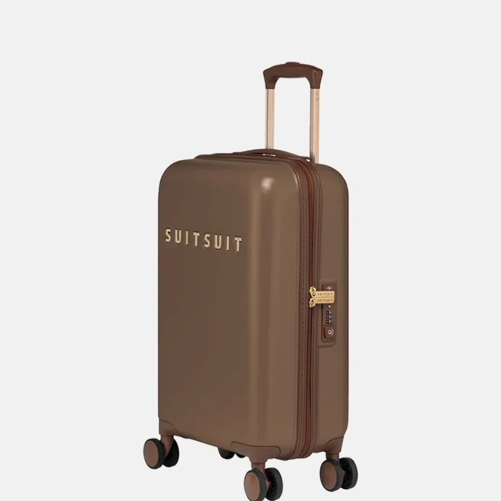 Handbagage Koffers^Suitsuit Fab Seventies koffer 55 cm koffer cocoa brown