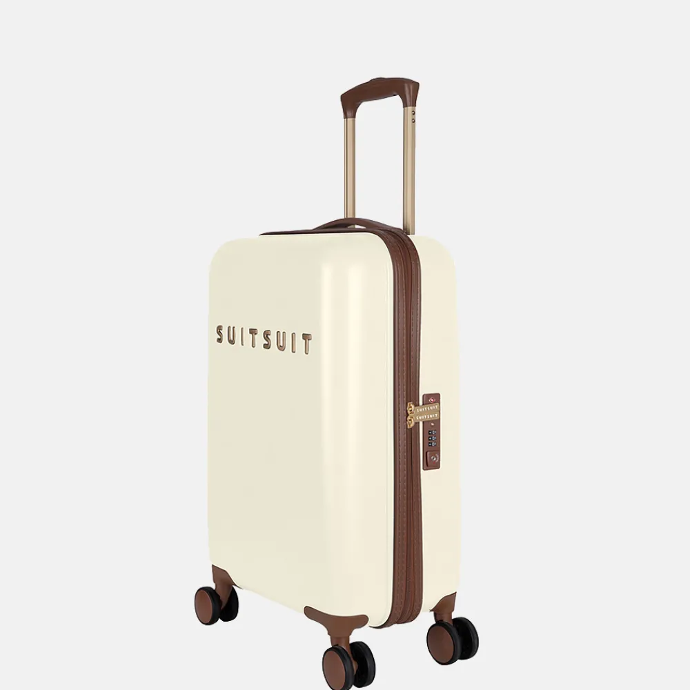 Handbagage Koffers^Suitsuit Fab Seventies koffer 55 cm antique white