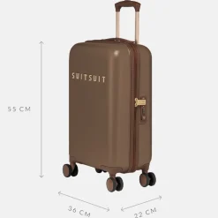 Handbagage Koffers^Suitsuit Fab Seventies koffer 55 cm koffer cocoa brown