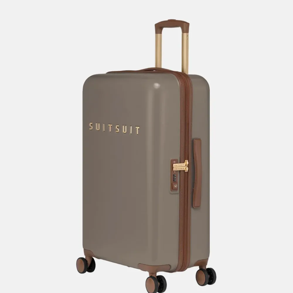 Reiskoffers^Suitsuit Fab Seventies koffer 66 cm taupe
