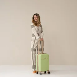 Handbagage Koffers^Suitsuit Fusion handbagage koffer 55 cm butterfly green