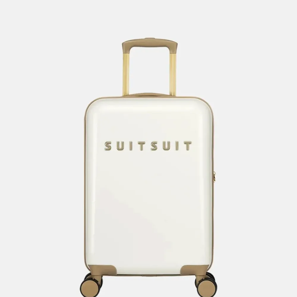 Handbagage Koffers^Suitsuit Fusion koffer 55 cm white swan