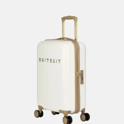 Handbagage Koffers^Suitsuit Fusion koffer 55 cm white swan