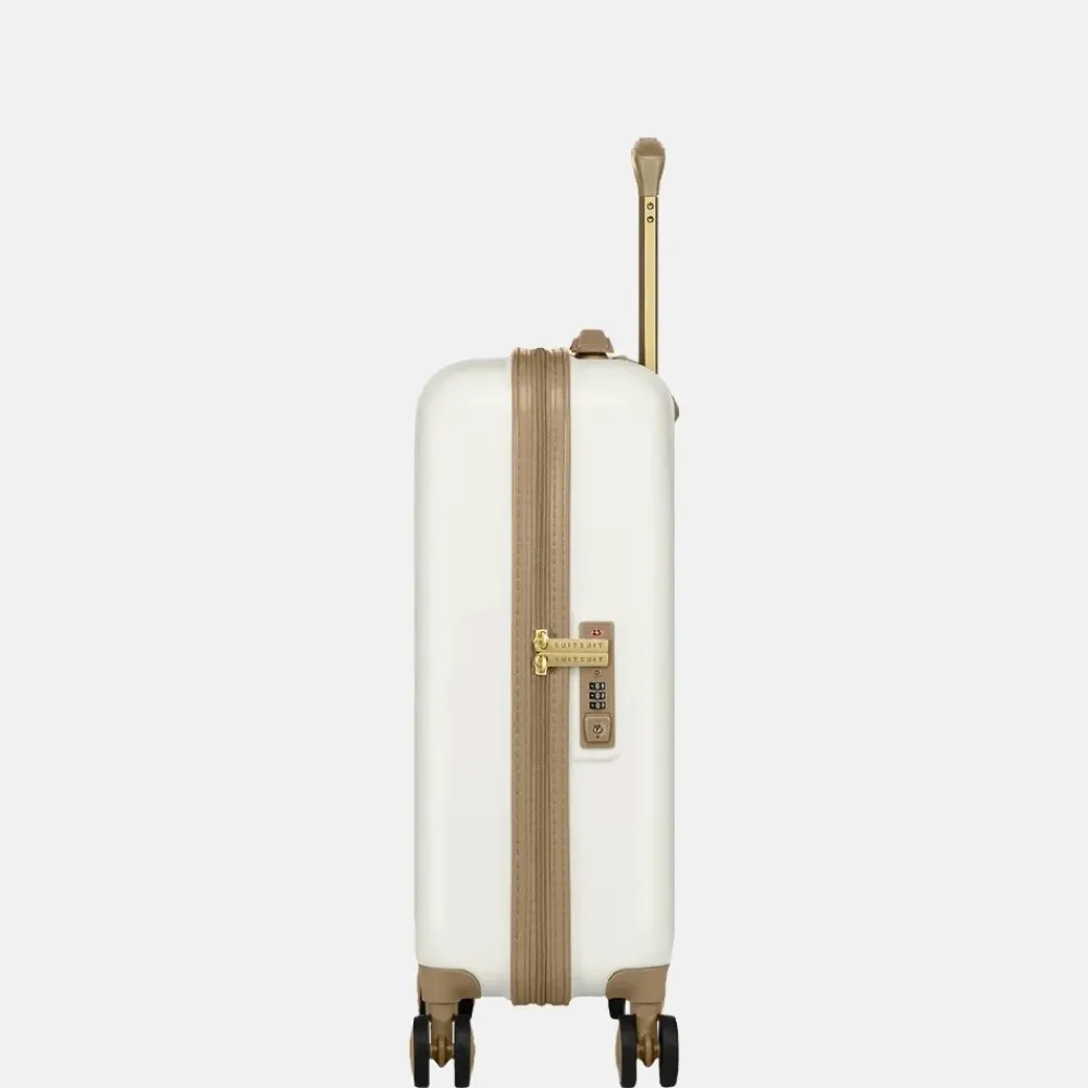 Handbagage Koffers^Suitsuit Fusion koffer 55 cm white swan