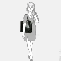 Shoppers^Ted Baker Croccon shopper L black