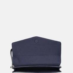 Clutches^Ted Baker Crocey clutch dark blue