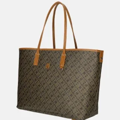 Shoppers^Tommy Hilfiger Monoplay leather handle tote black/tan mix