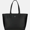 Shoppers^Tommy Hilfiger soft logo tote shopper black