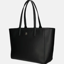 Shoppers^Tommy Hilfiger soft logo tote shopper black