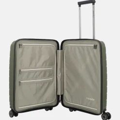 Handbagage Koffers^Travelite Air Base handbagage koffer 55cm olive