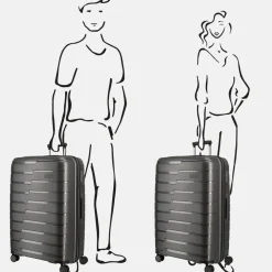 Reiskoffers^Travelite Air Base koffer 77 cm antraciet
