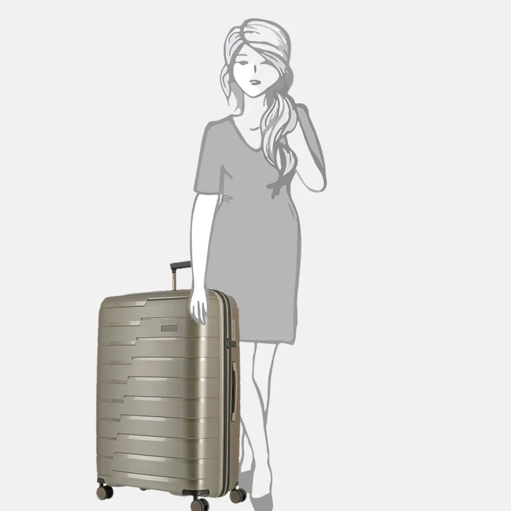 Reiskoffers^Travelite Air Base koffer 77 cm champagne
