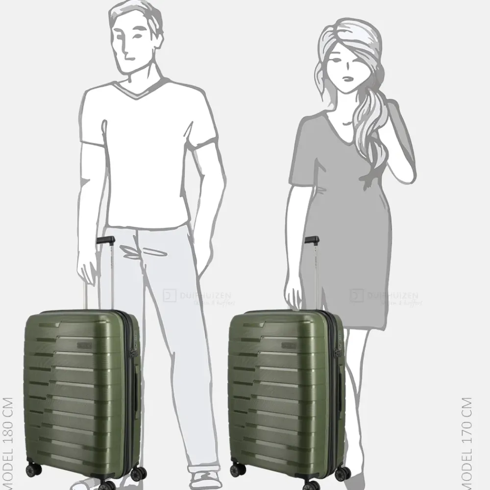 Reiskoffers^Travelite Air Base reiskoffer 67 cm olive