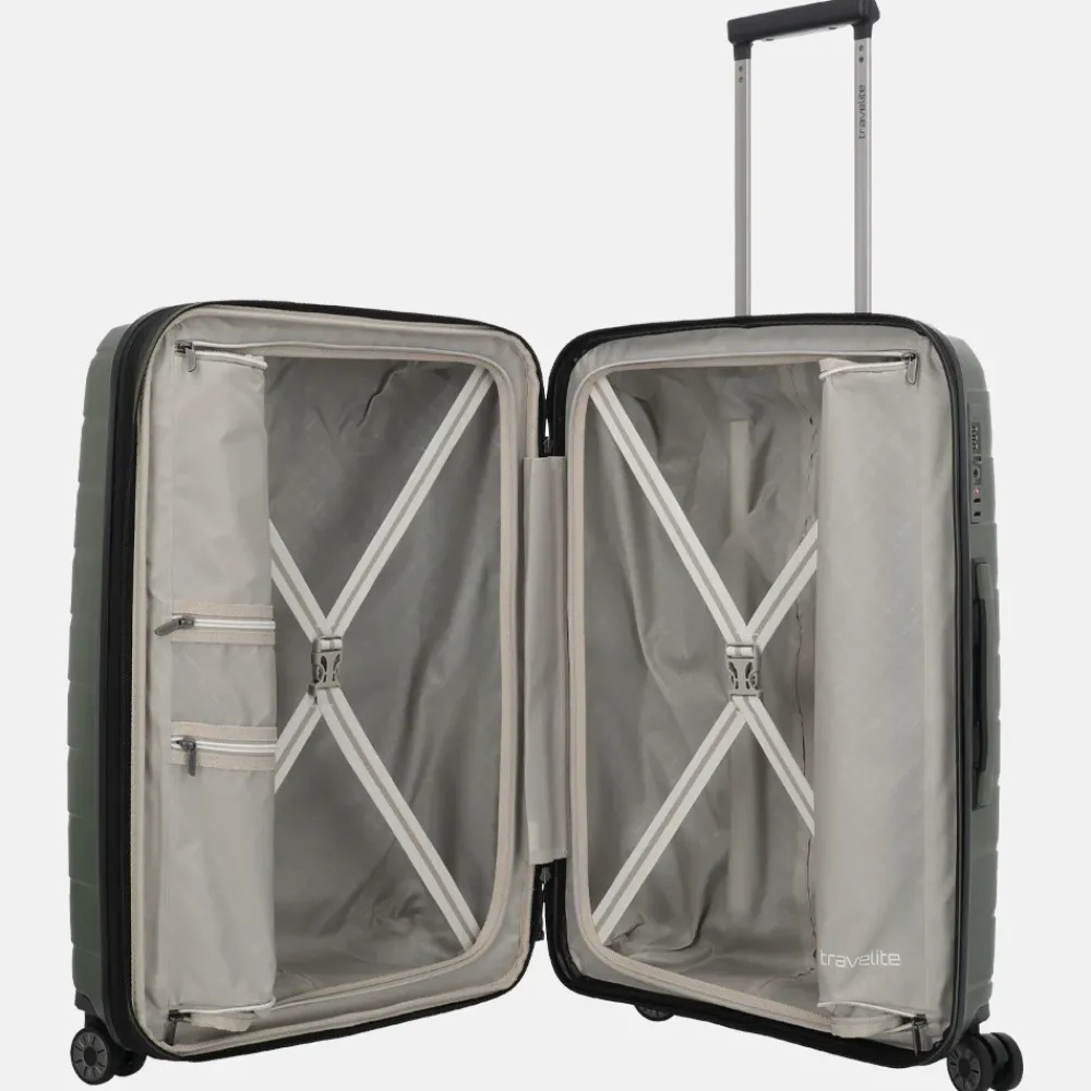 Reiskoffers^Travelite Air Base reiskoffer 67 cm olive