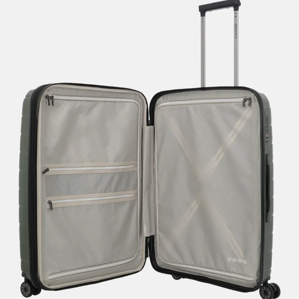 Reiskoffers^Travelite Air Base reiskoffer 67 cm olive