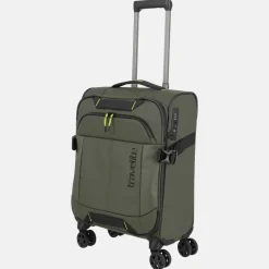Handbagage Koffers^Travelite Briize handbagage koffer 55 cm khaki