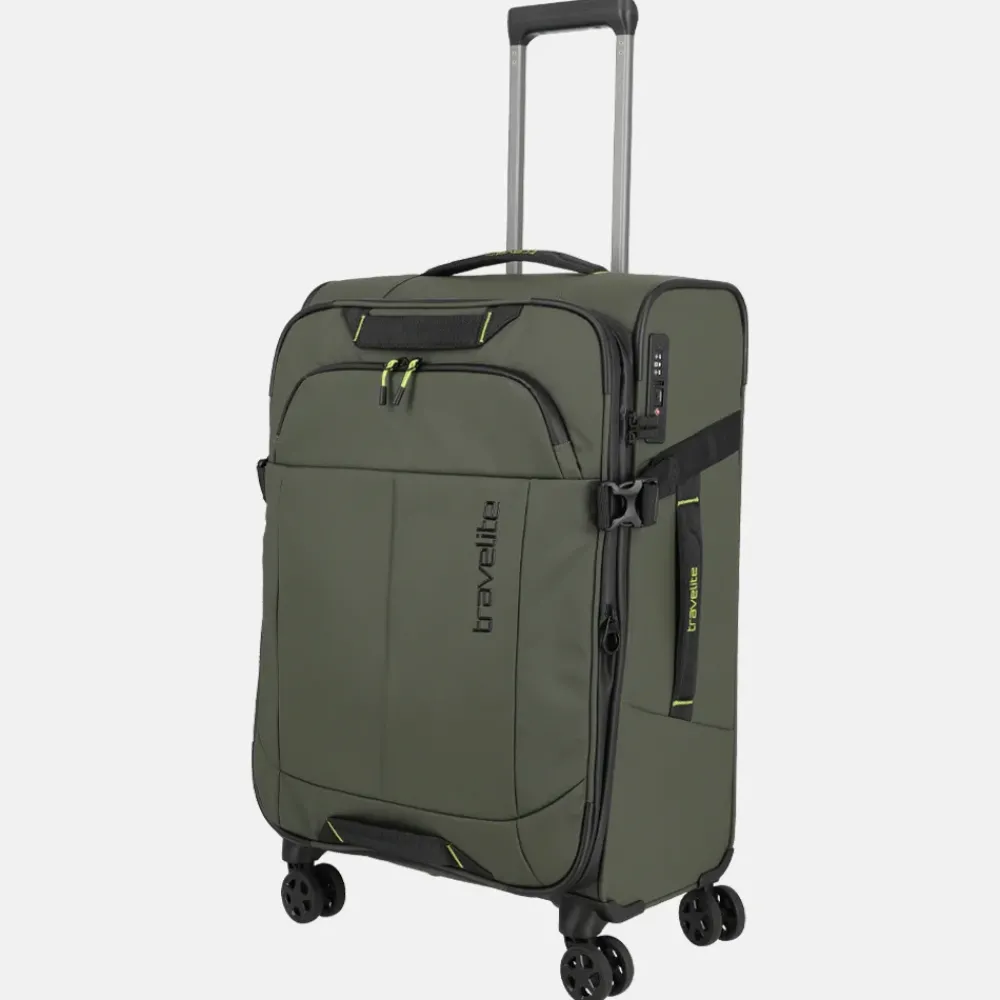 Reiskoffers^Travelite Briize koffer 67 cm M expandable khaki