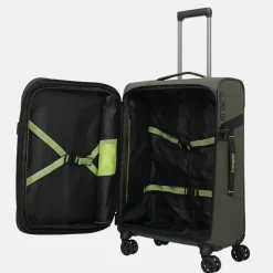 Reiskoffers^Travelite Briize koffer 67 cm M expandable khaki