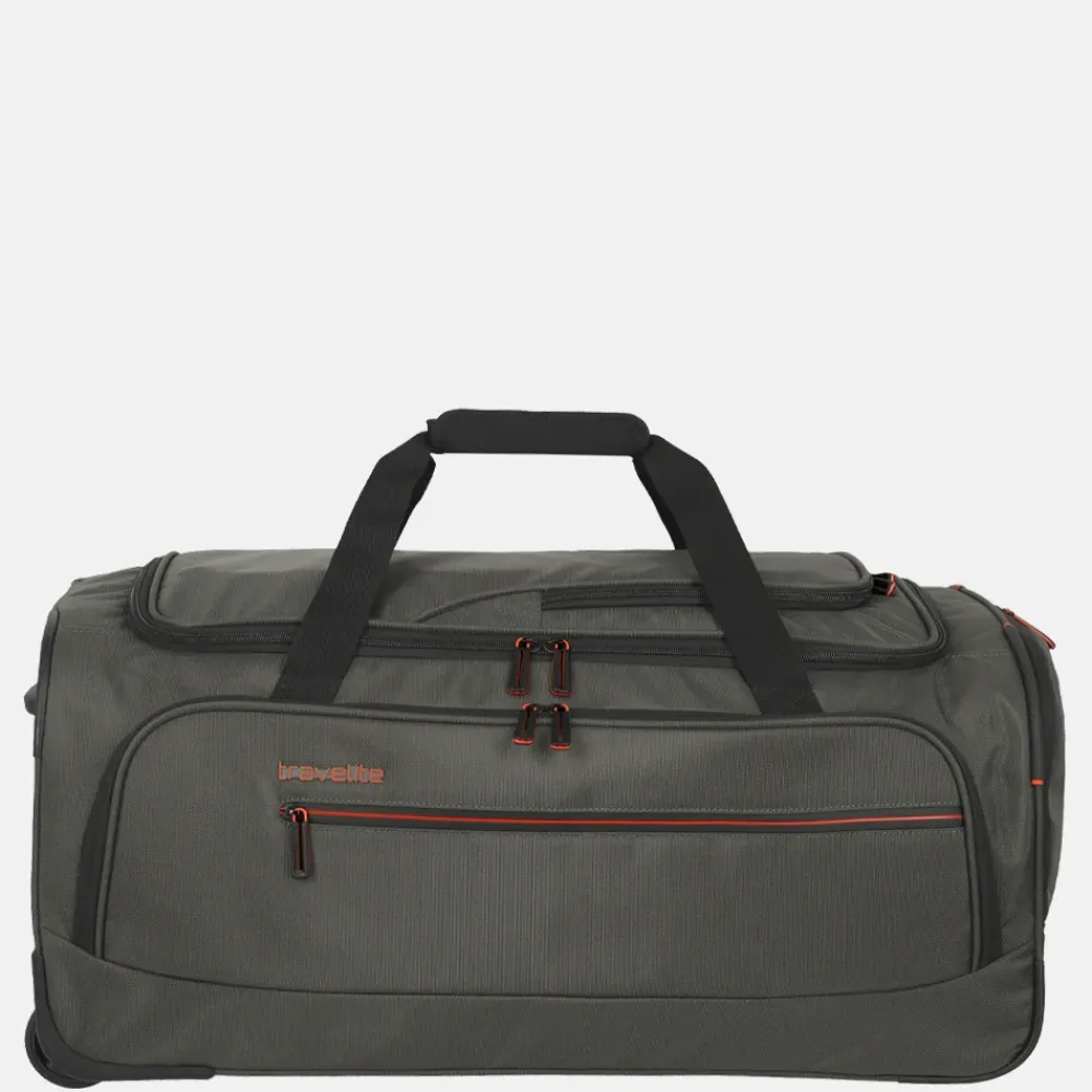 Reistassen Op Wielen^Travelite Crosslite 5.0 reistas op wielen M dark olive