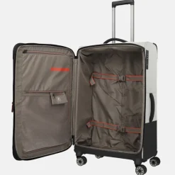 Reiskoffers^Travelite Crosslite 5.0 reiskoffer 77 cm beige