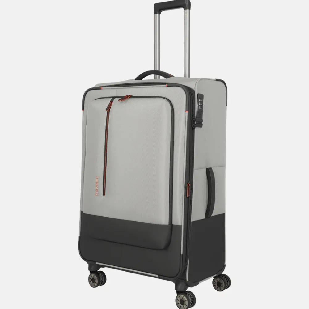 Reiskoffers^Travelite Crosslite 5.0 reiskoffer 77 cm beige