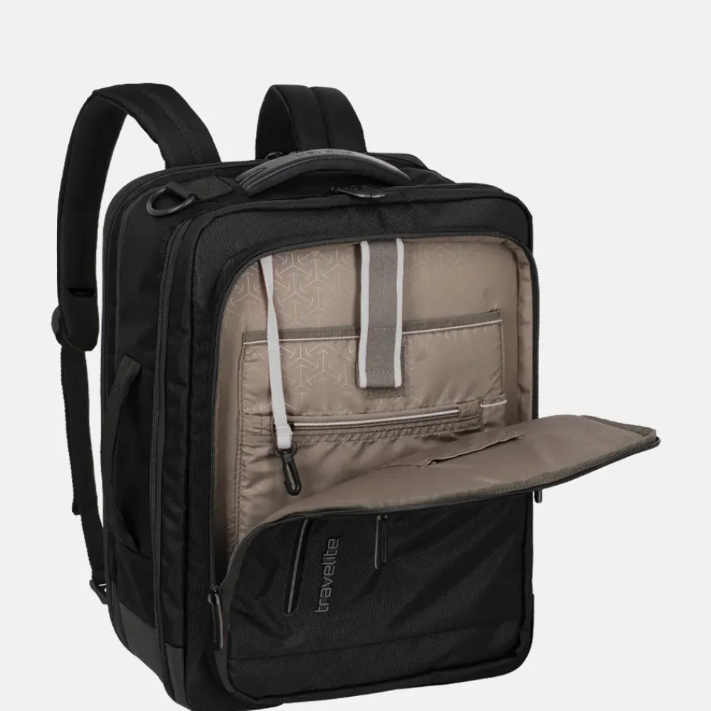 Handbagage Tassen | Underseaters^Travelite Crosslite 5.0 underseater rugzak black