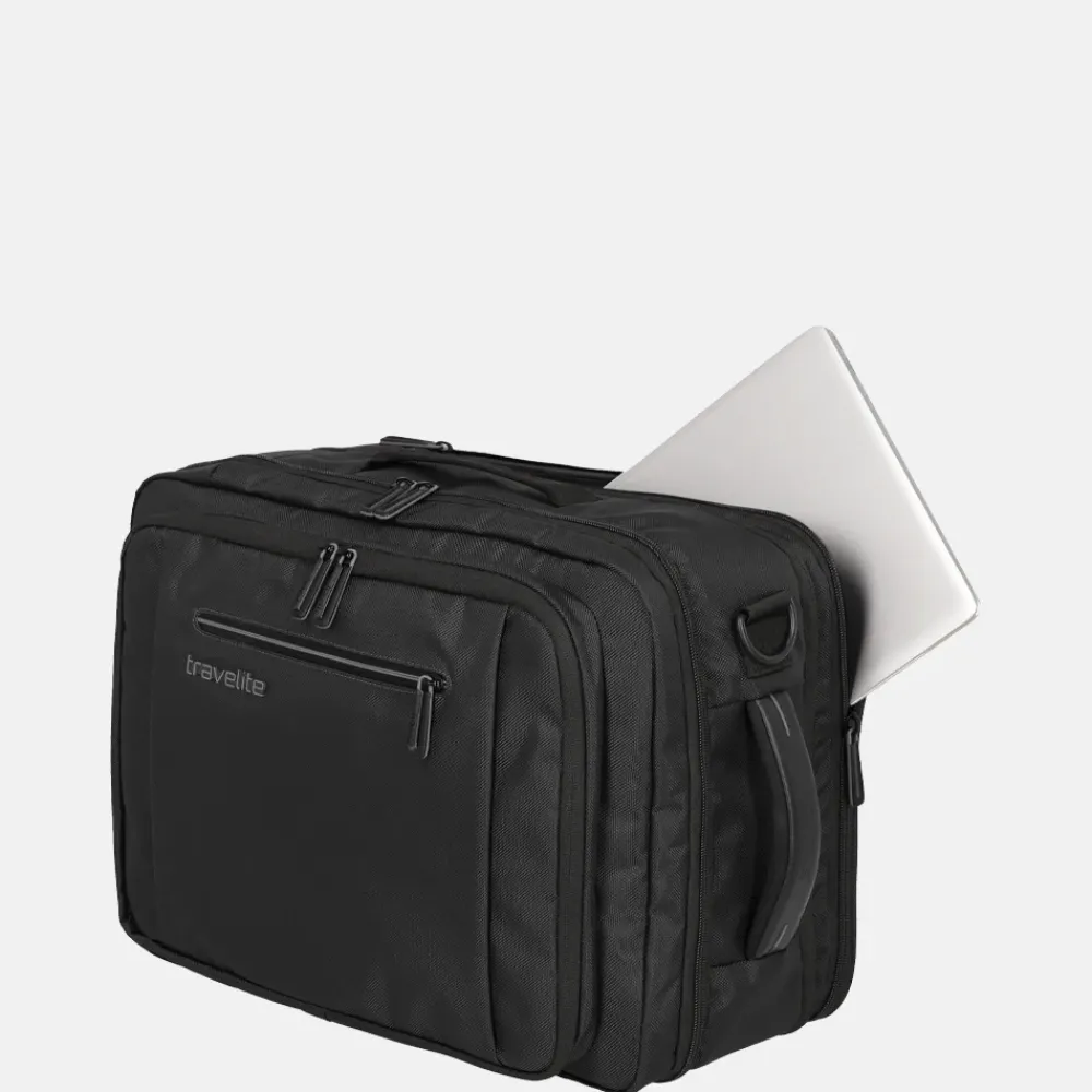 Handbagage Tassen | Underseaters^Travelite Crosslite 5.0 underseater rugzak black