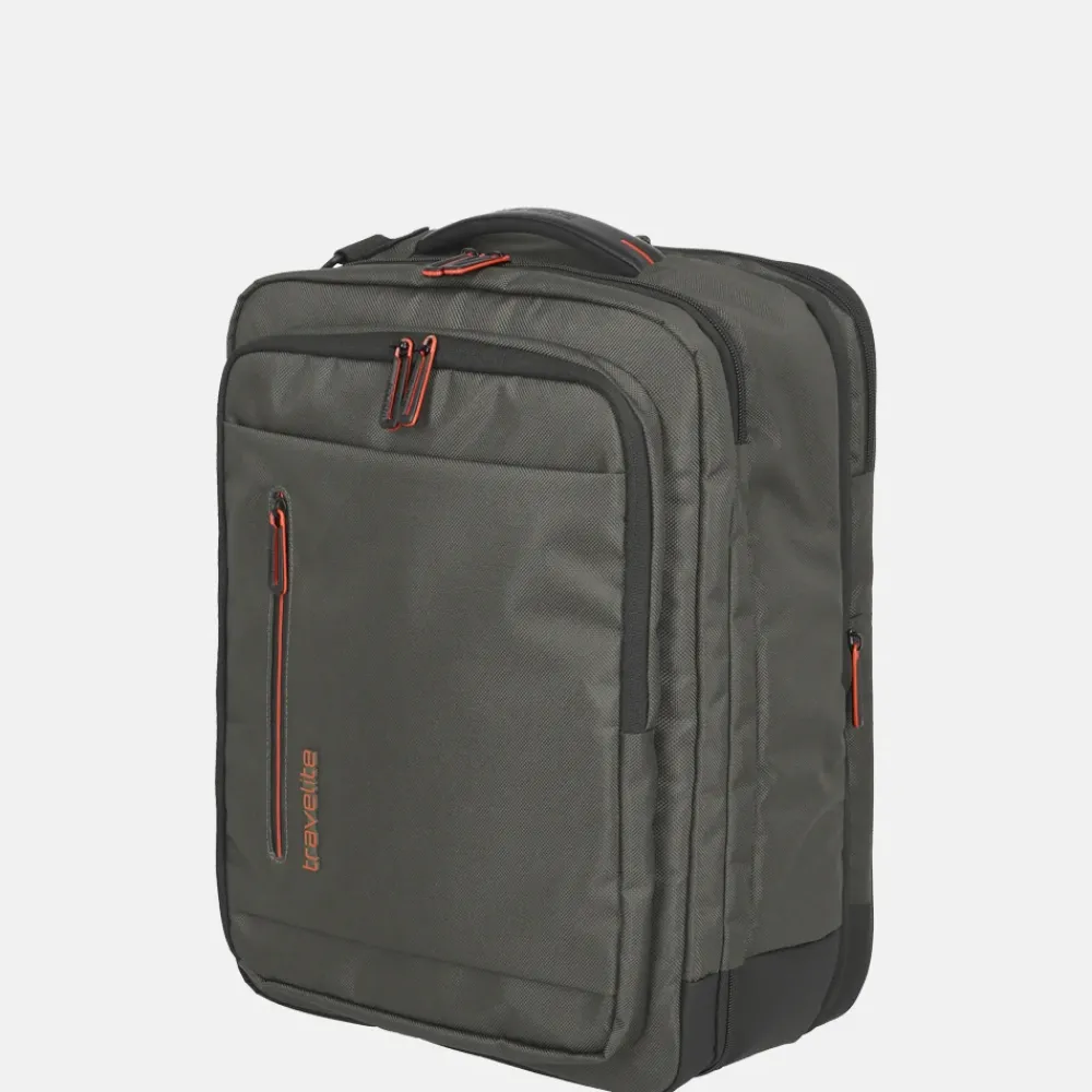 Handbagage Tassen | Underseaters^Travelite Crosslite 5.0 underseater rugzak 15 inch dark olive