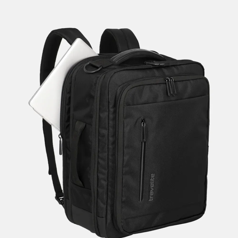 Handbagage Tassen | Underseaters^Travelite Crosslite 5.0 underseater rugzak black